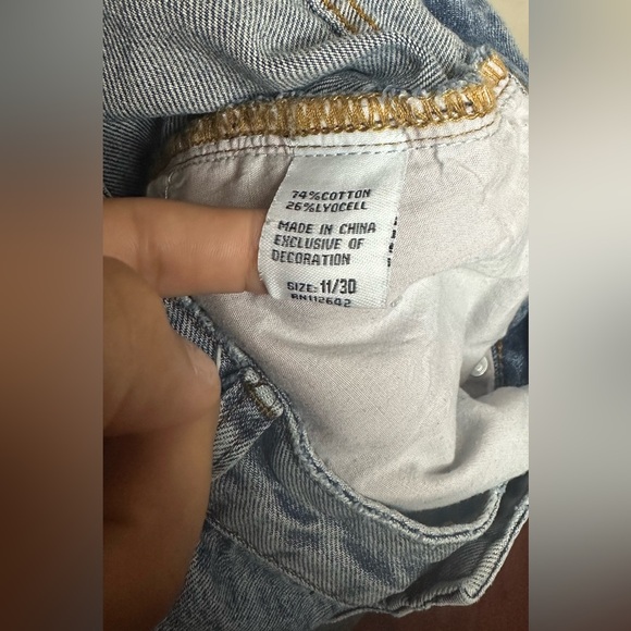 Chic Blue Straight Leg Women's Jeans - Picture 3 of 3